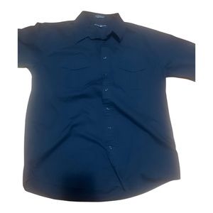 Beverly Hills Polo Club Shirt Men 3x Black Short Sleeve Button Up